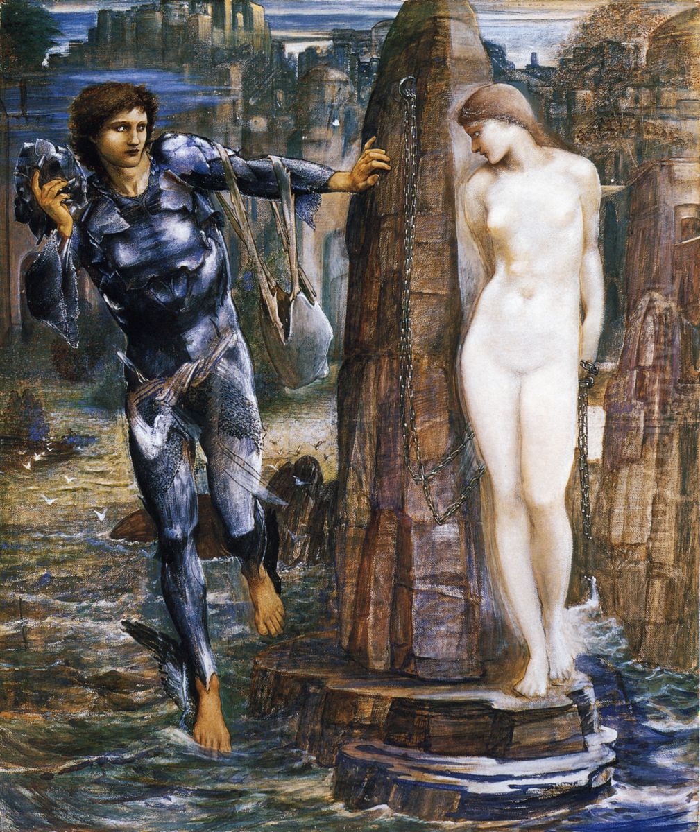 The Perseus Series: The Rock of Doom Oil Painting by Edward Burne-Jones