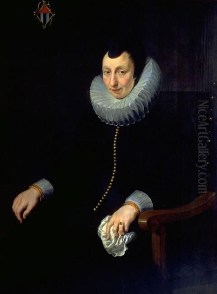 Portrait of Sara Breyll (...-1635) Oil Painting by (studio of) Rubens, Peter Paul