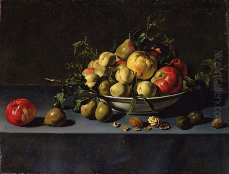 Fruit Still Life Oil Painting by Adriaen van Utrecht