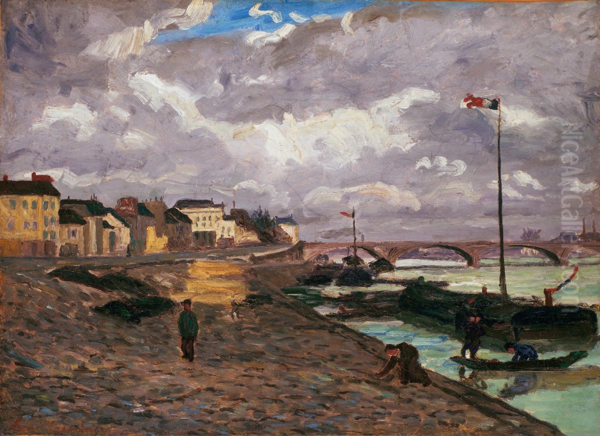 La Seine Oil Painting by Armand Guillaumin