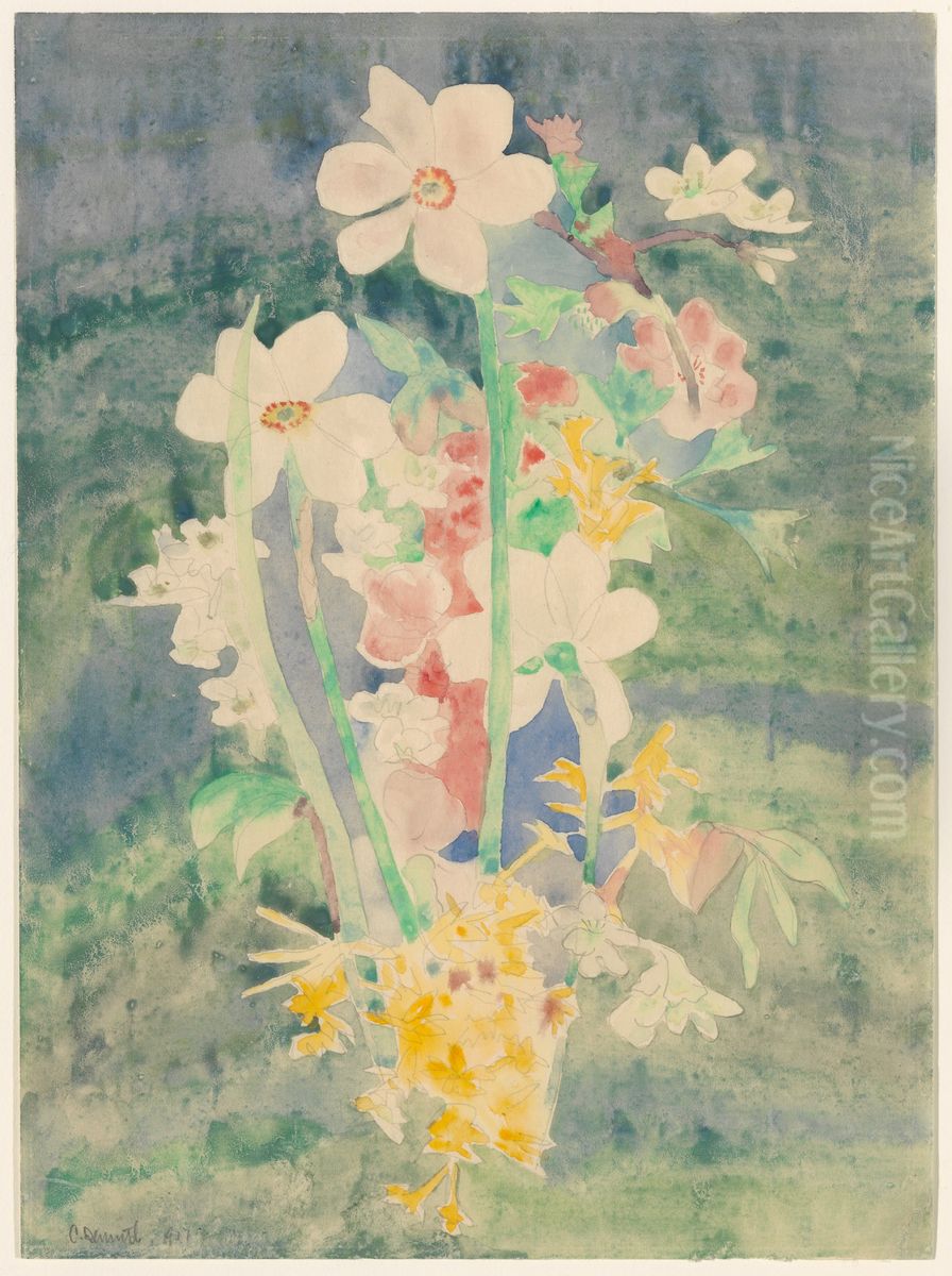 Narcissi Oil Painting by Charles Demuth