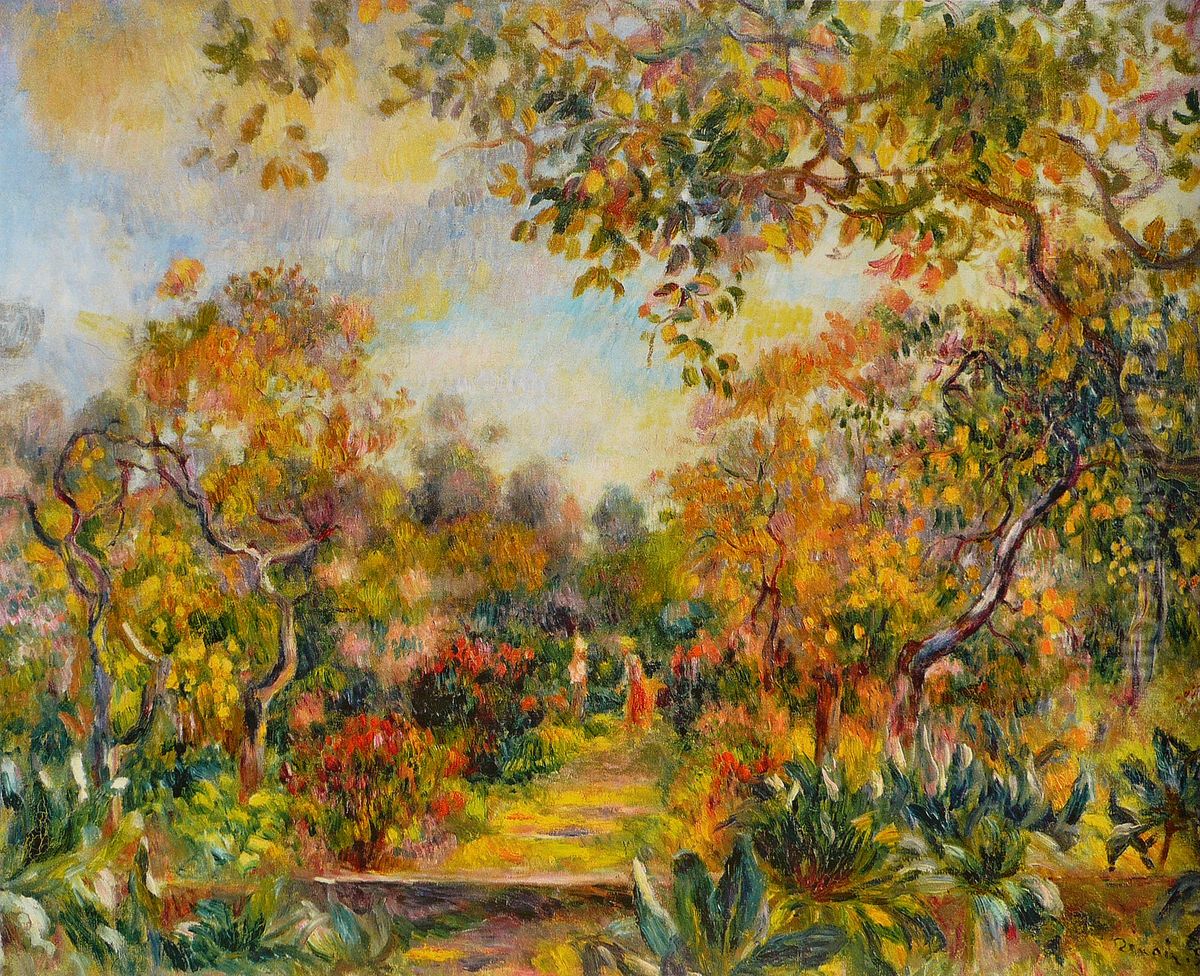 Paysage a Beaulieu Oil Painting by Pierre Auguste Renoir