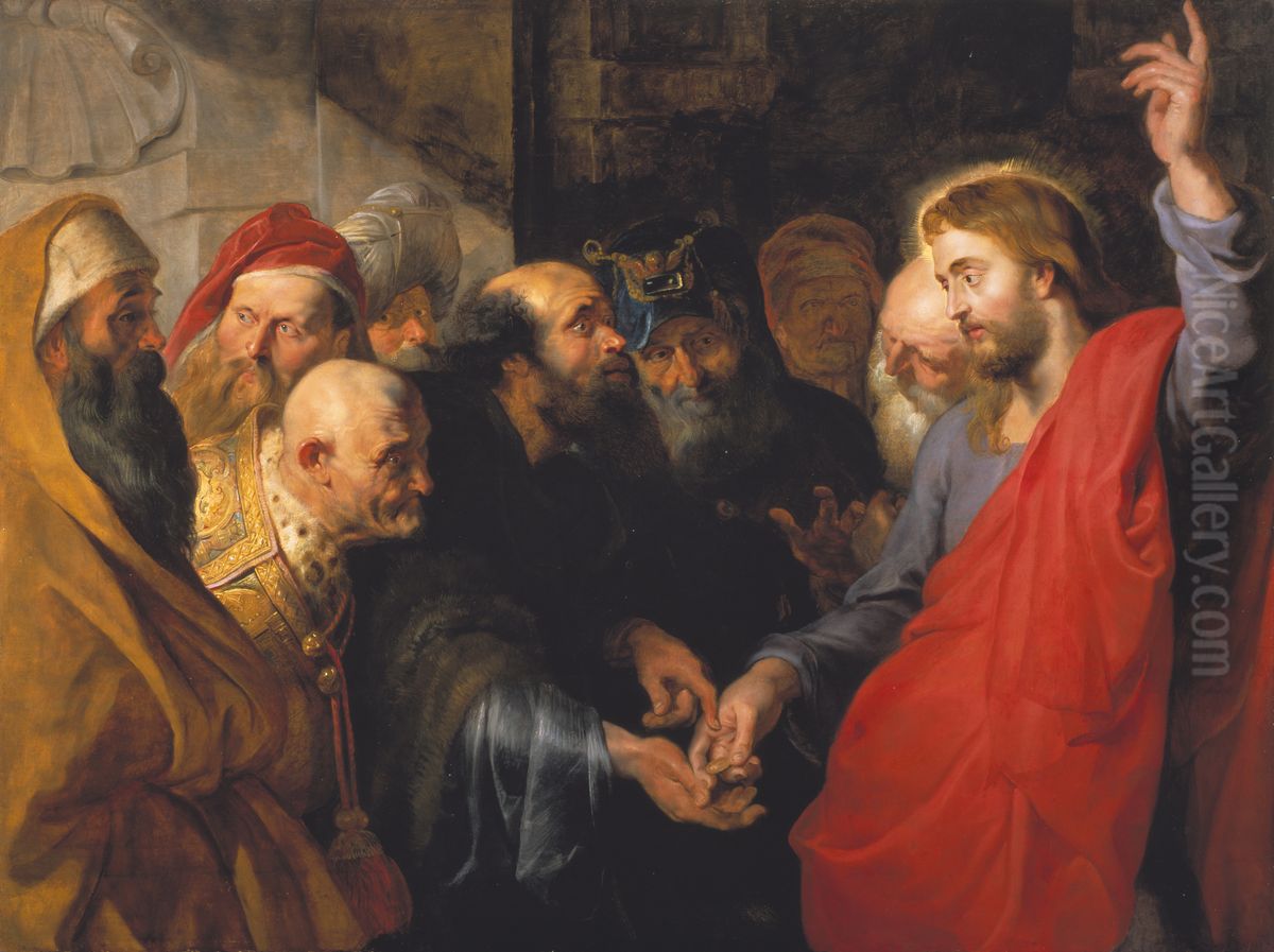 TheTributeMoney Oil Painting by (studio of) Rubens, Peter Paul