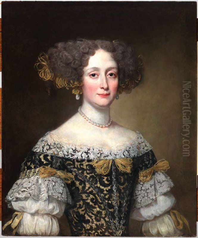 Anna Caffarelli Minuttiba Oil Painting by Jacob Ferdinand Voet