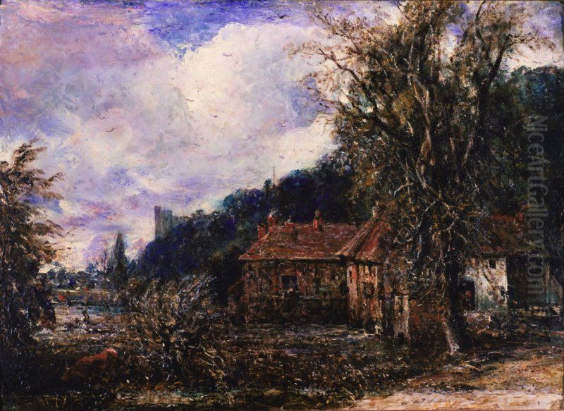 Arundel Mill Oil Painting by John Constable