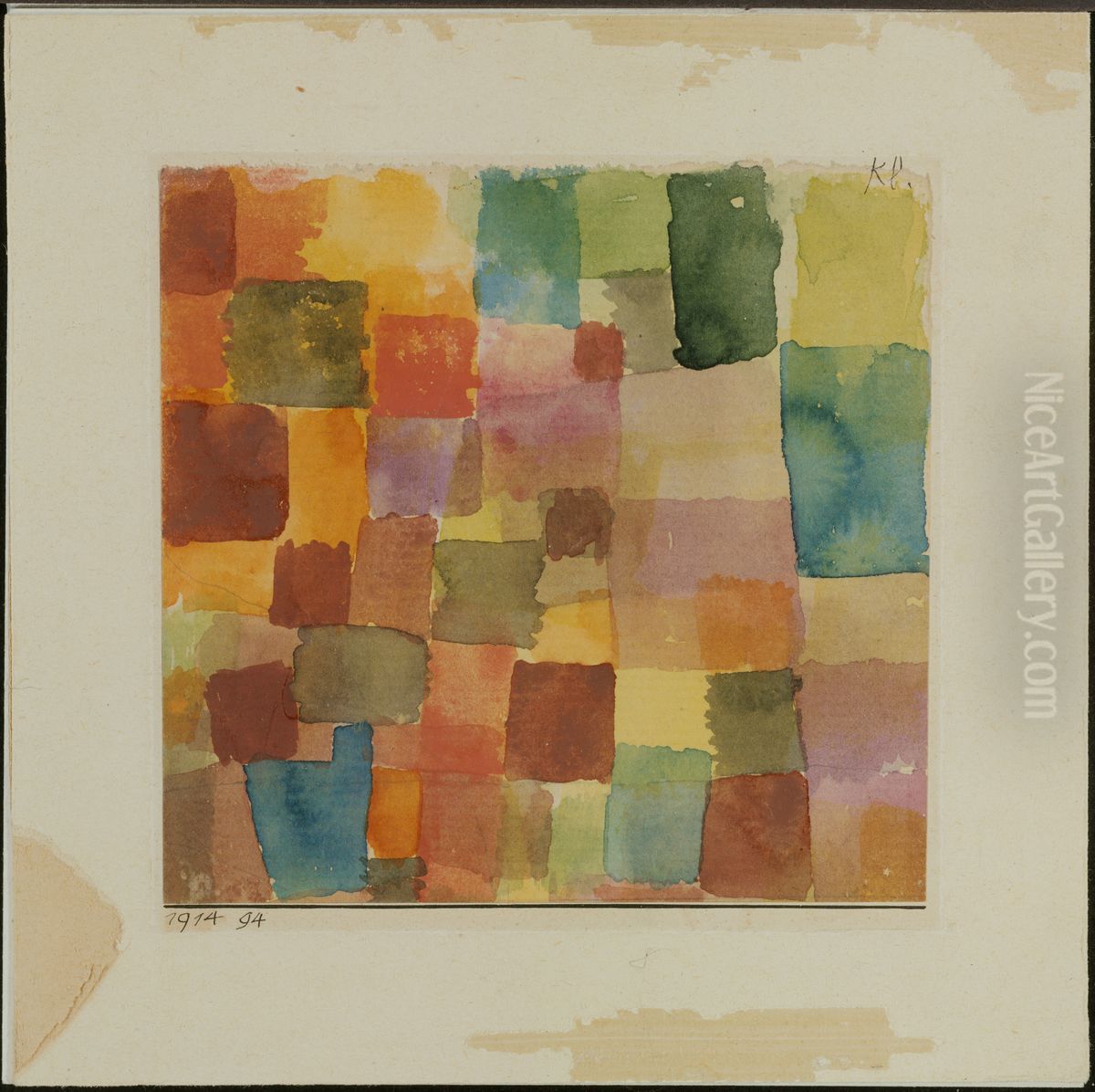 Untitled Oil Painting by Paul Klee