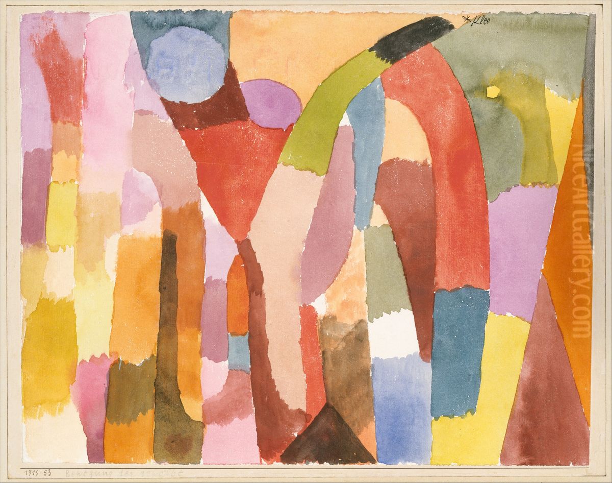 Movement of Vaulted Chambers Oil Painting by Paul Klee