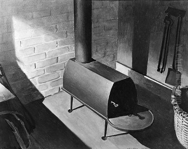 American Interior Oil Painting by Charles Sheeler