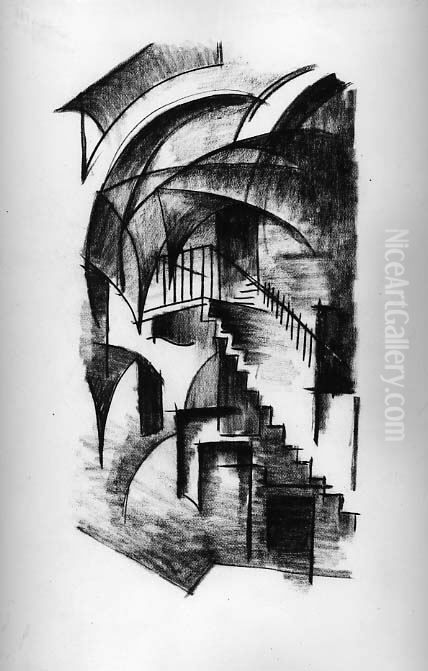 Untitled Oil Painting by Morton Livingston Schamberg