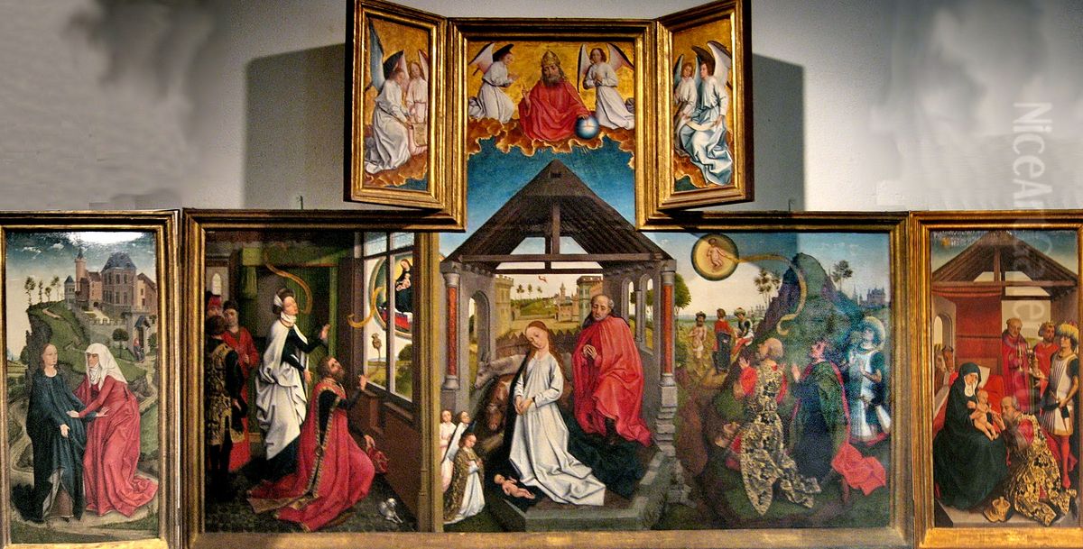 The Nativity Oil Painting by Rogier van der Weyden