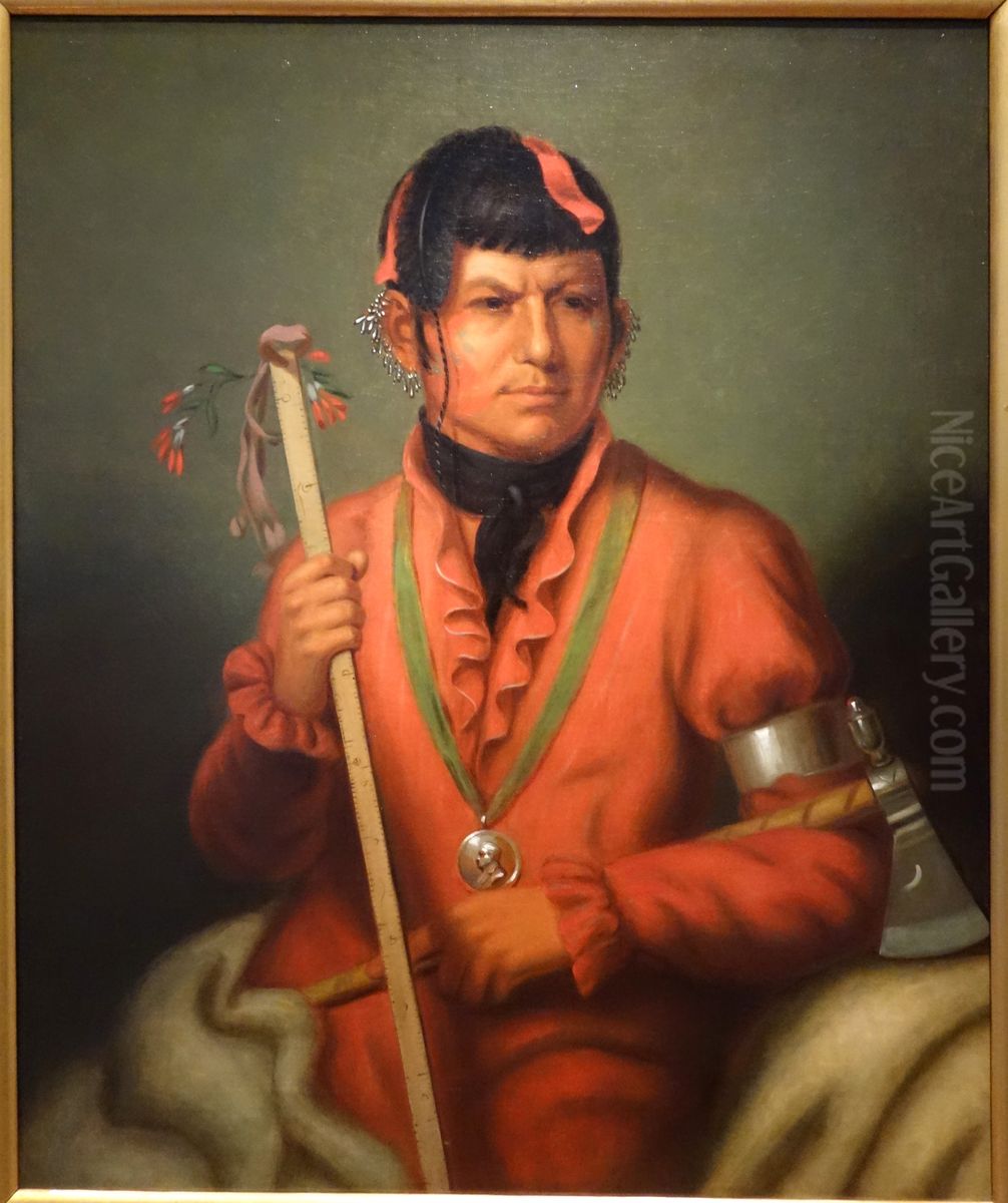 Tshi-Zun-Hau-Kau (He-Who-Runs-with-Deer), Winnebago Oil Painting by Henry Inman