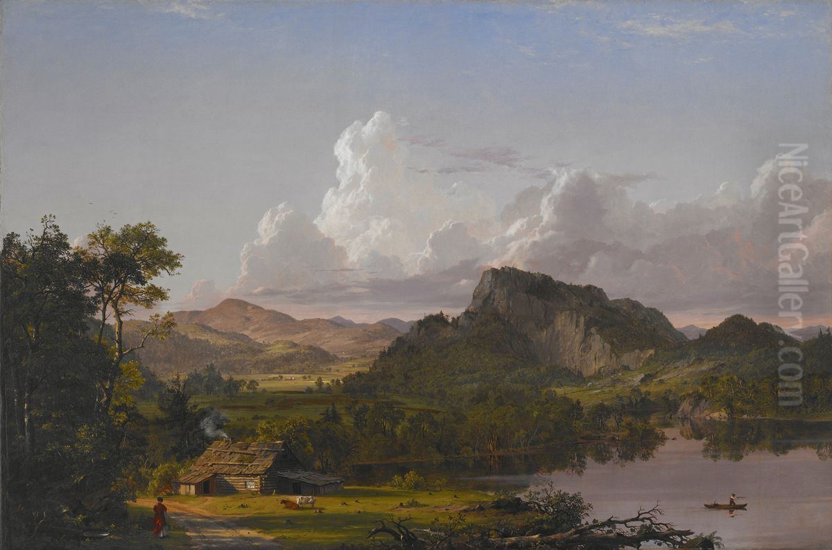 Home by the Lake Oil Painting by Frederic Edwin Church