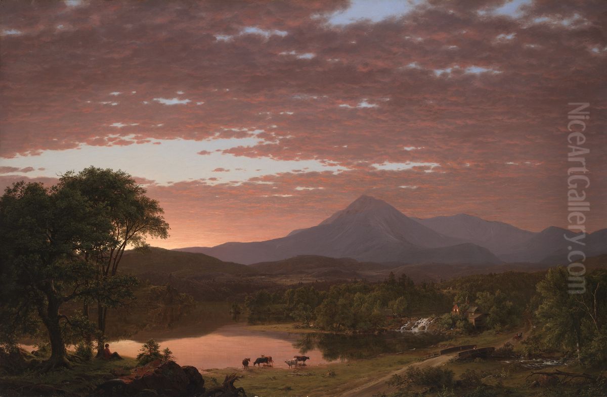 Mt. Ktaadn Oil Painting by Frederic Edwin Church