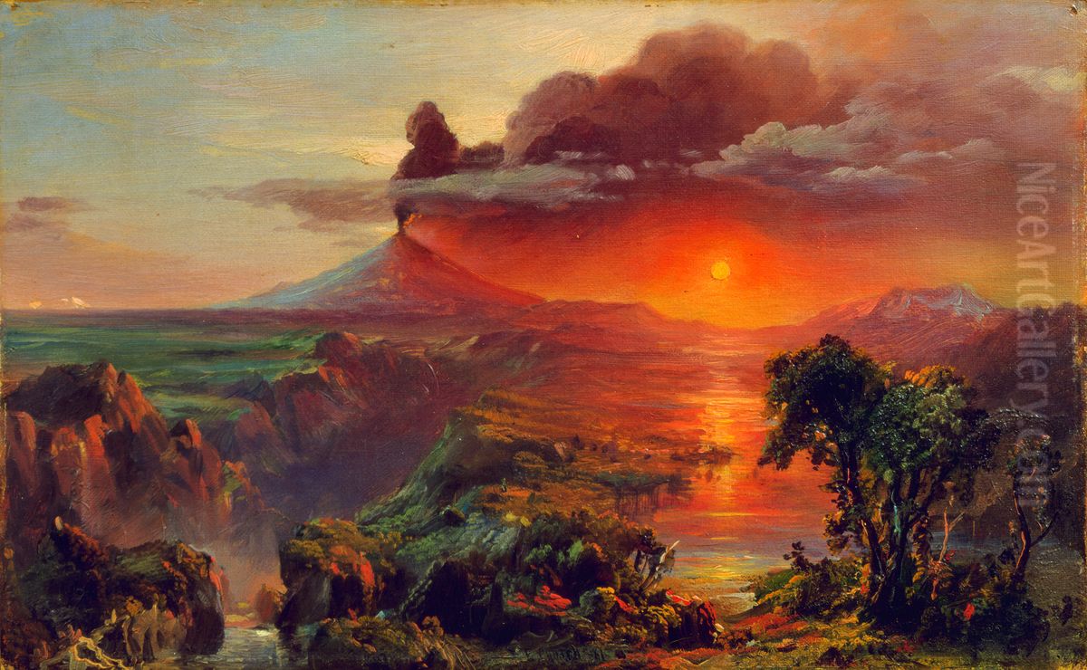 Study for Cotopaxi Oil Painting by Frederic Edwin Church