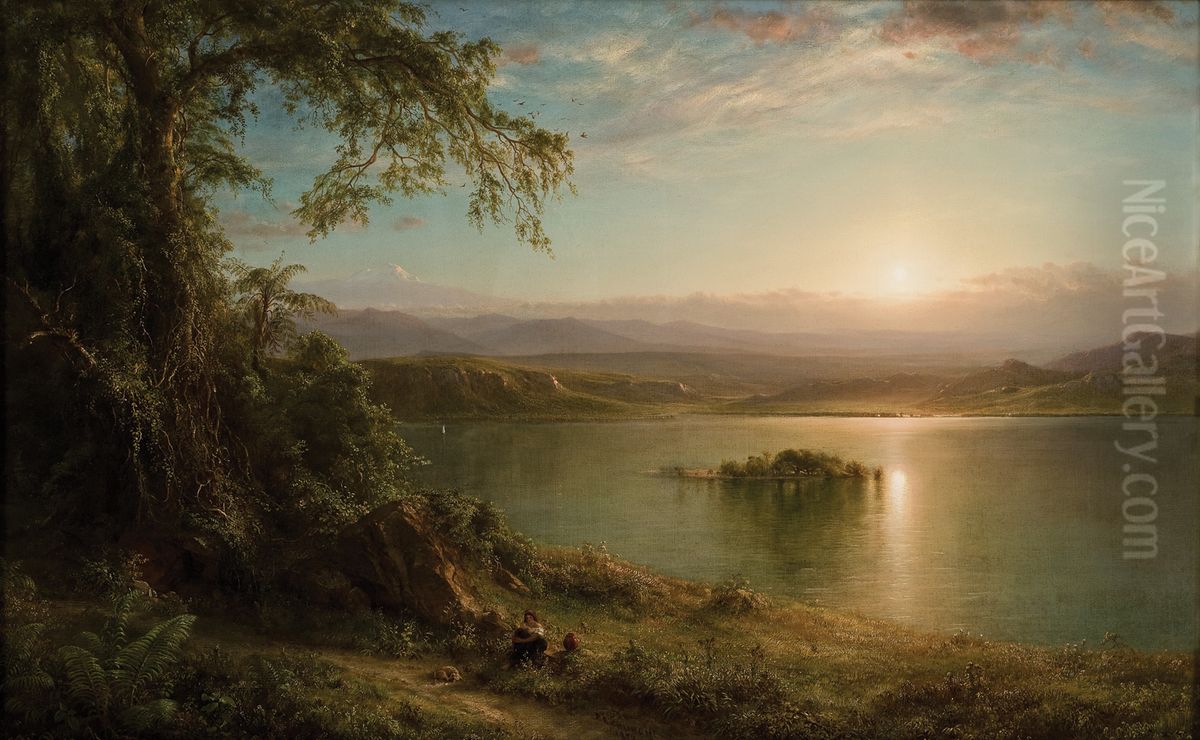 Dammerung in den Tropen Oil Painting by Frederic Edwin Church