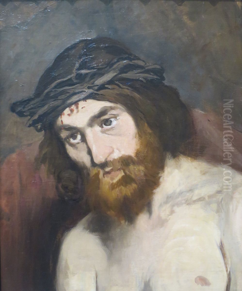 Head of Christ Oil Painting by Edouard Manet