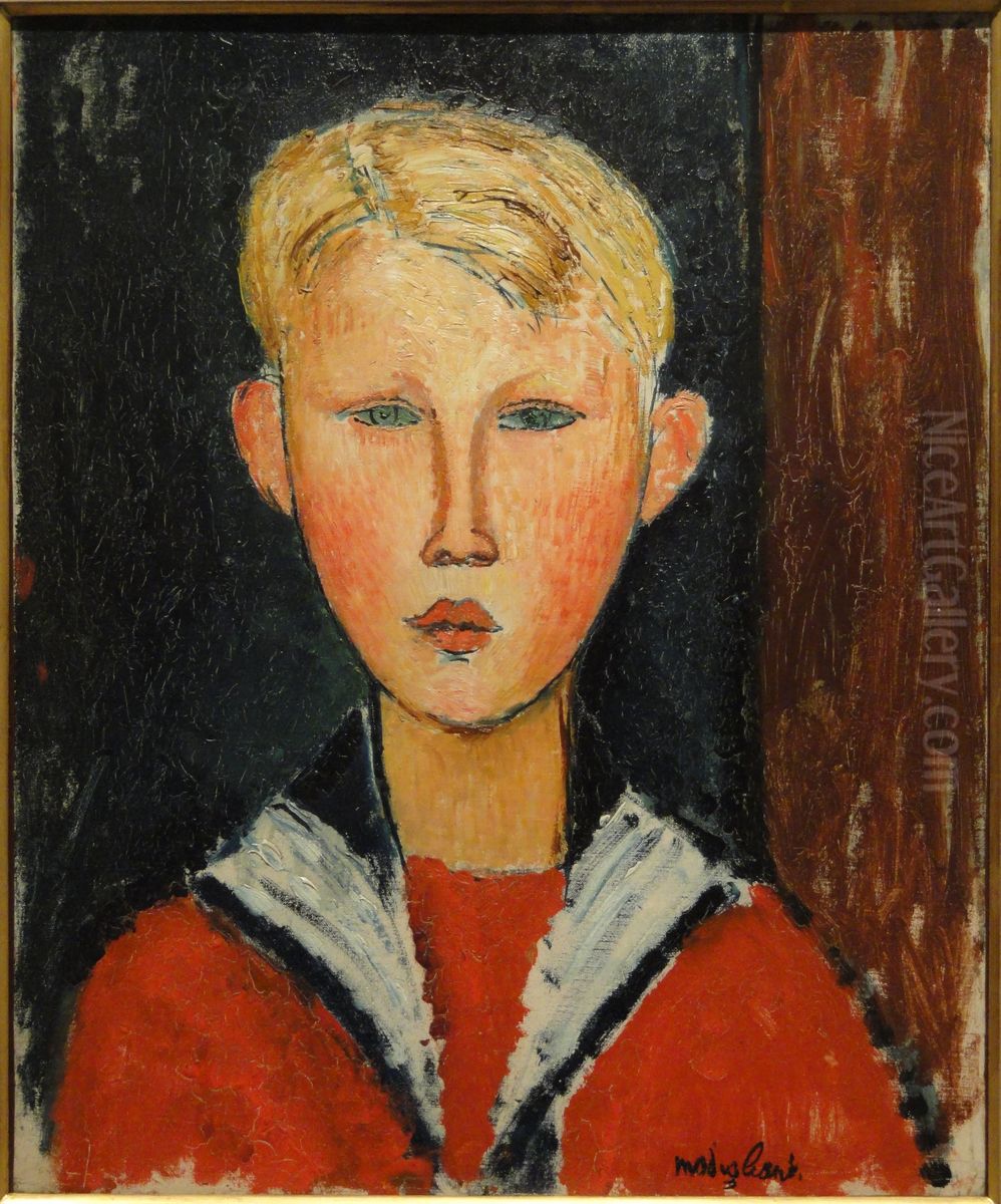 The Blue-eyed Boy Oil Painting by Amedeo Modigliani
