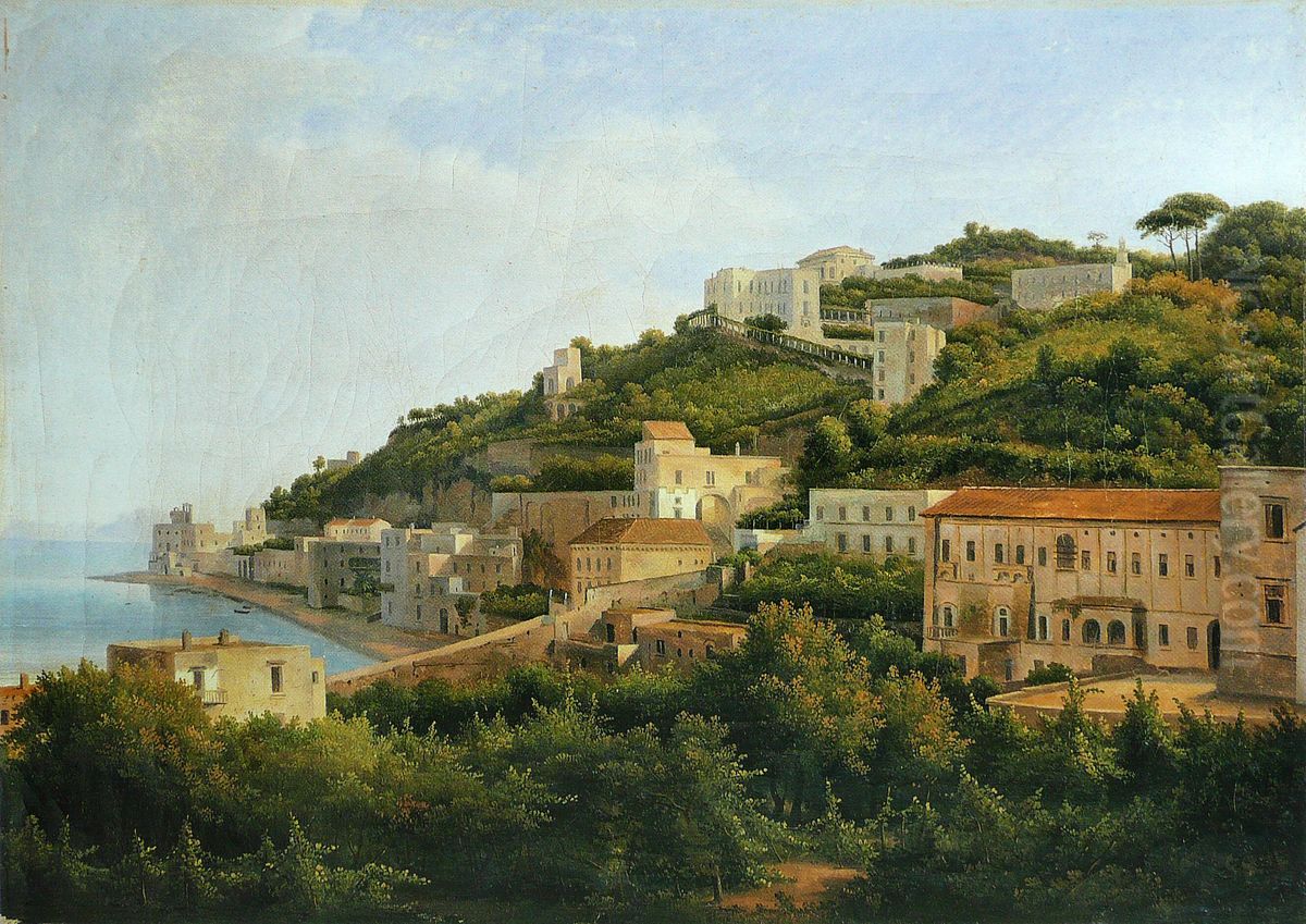 La Plage de Mergellina et la colline de Pausillipe Oil Painting by unknown