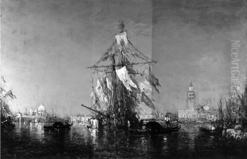 Fete de Saint Marc, Venise Oil Painting by Felix Ziem