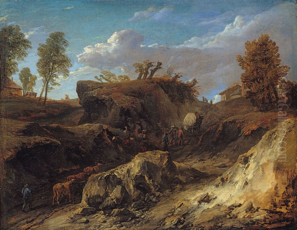 The Hollow Road Oil Painting by Cornelis Huysmans
