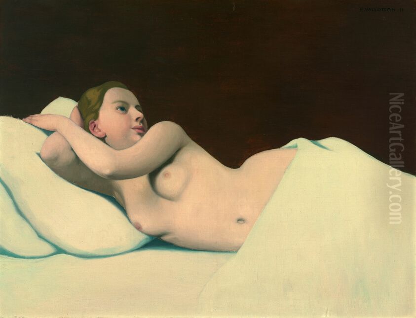 Nude Oil Painting by Felix Vallotton