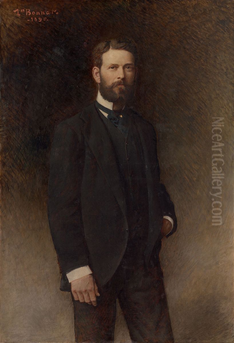 Portrait of Henry Field Oil Painting by Leon Bonnat