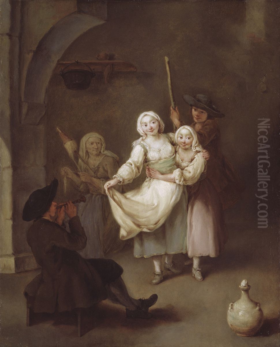 The Dance Oil Painting by Pietro Longhi