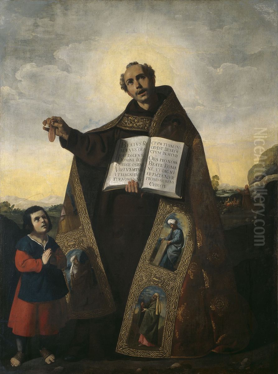 Saint Romanus of Antioch and Saint Barulas Oil Painting by Francisco De Zurbaran