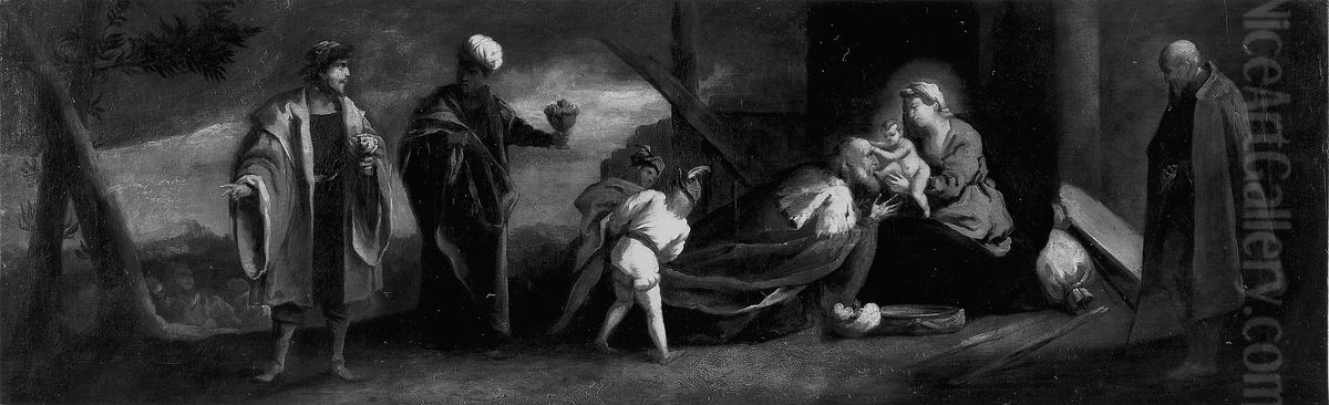 The Adoration of the Magi Oil Painting by Pietro della Vecchia