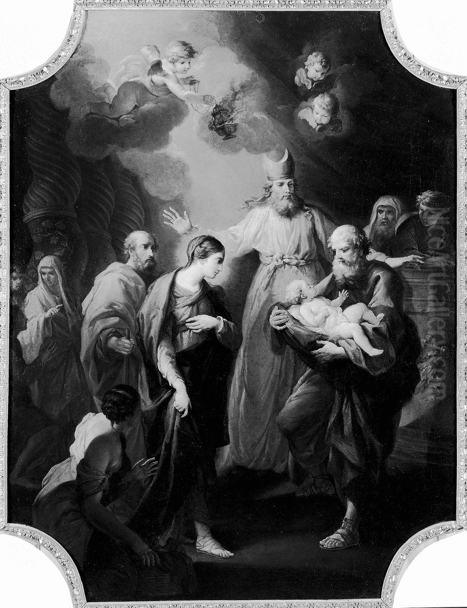 The Presentation in the Temple Oil Painting by Stefano Pozzi