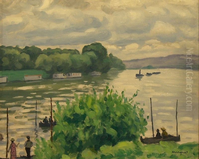 La Seine a Triel Oil Painting by Albert Marquet