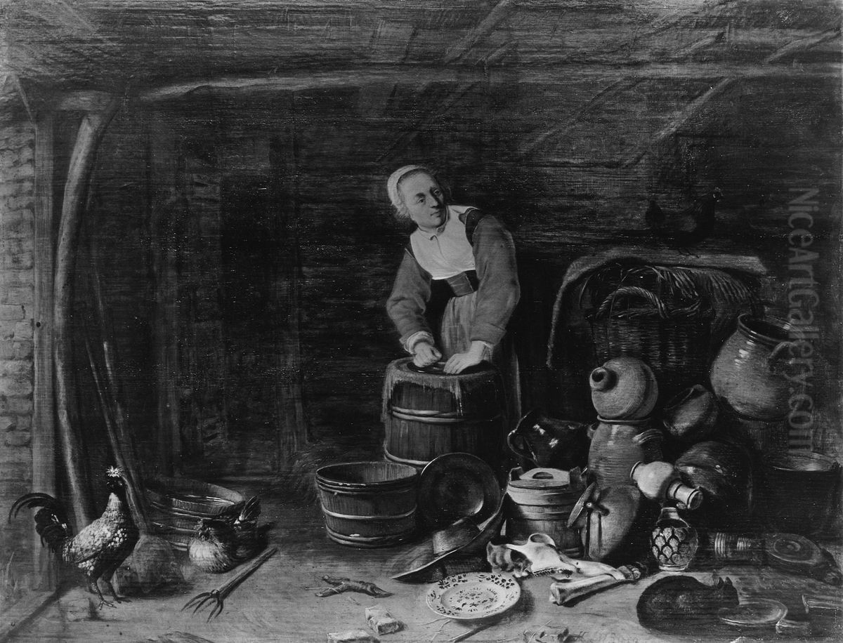 The Housekeeper Oil Painting by Hendrik Martenszoon Sorgh