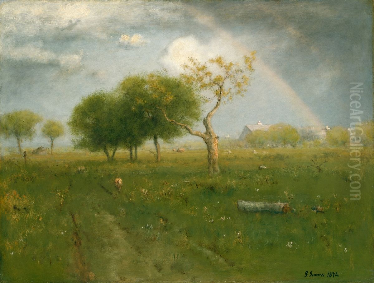 After a Summer Shower Oil Painting by George Inness