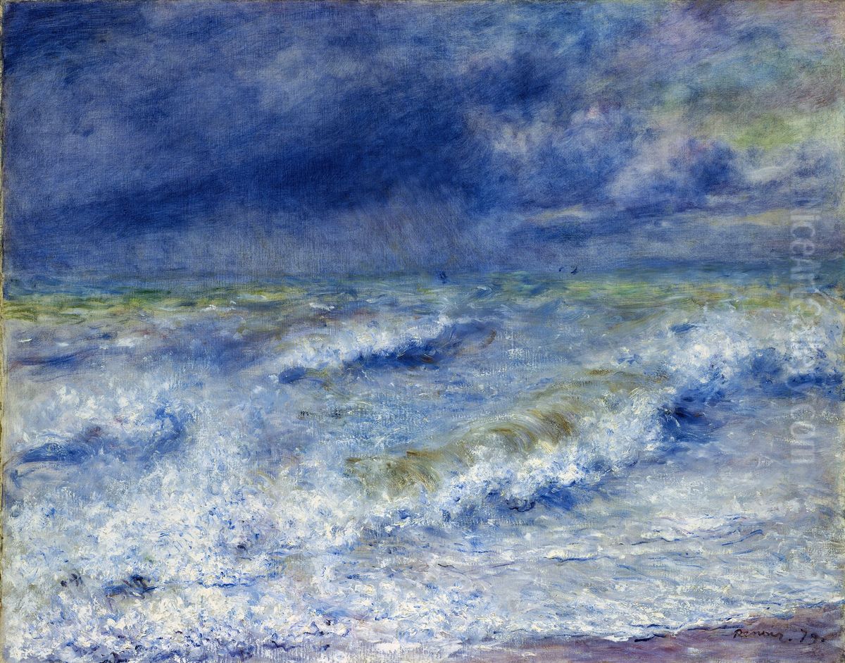 La vague Oil Painting by Pierre Auguste Renoir