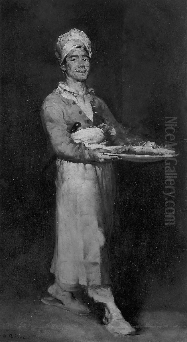 The Scullion Oil Painting by Augustin Theodule Ribot