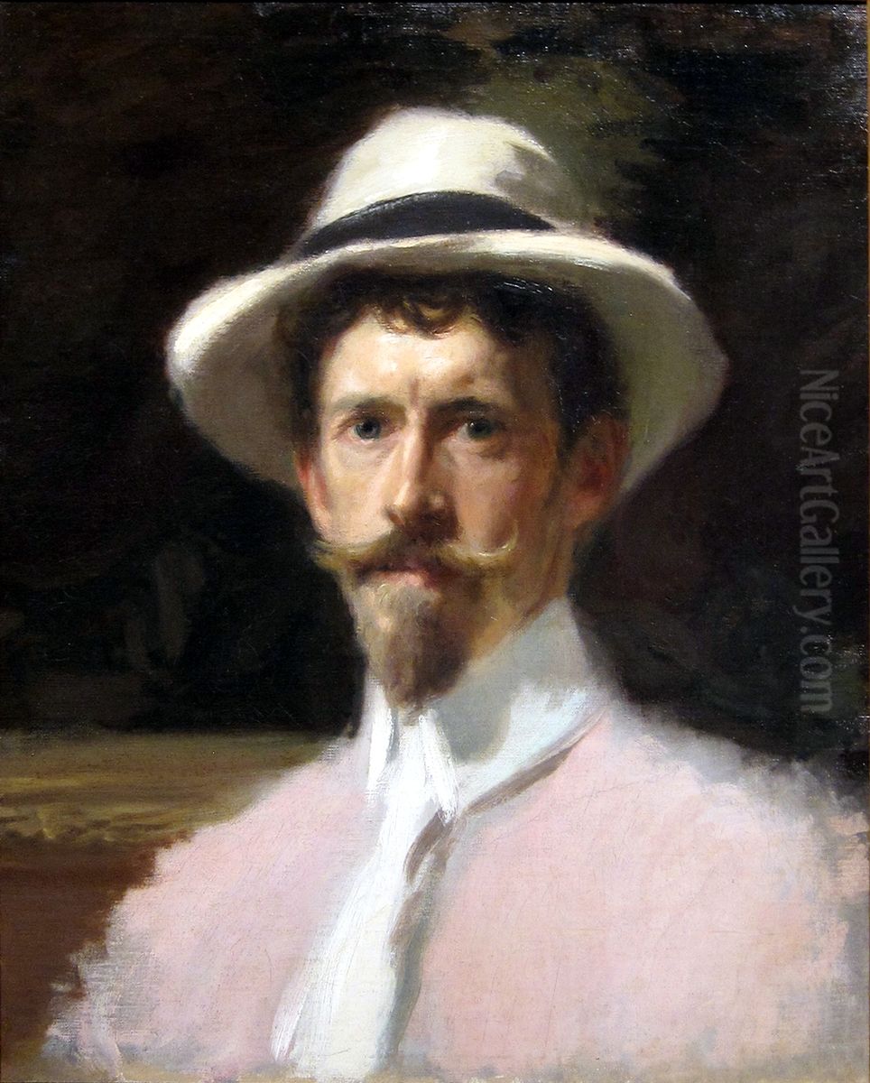 Self-Portrait Oil Painting by Frederick William MacMonnies