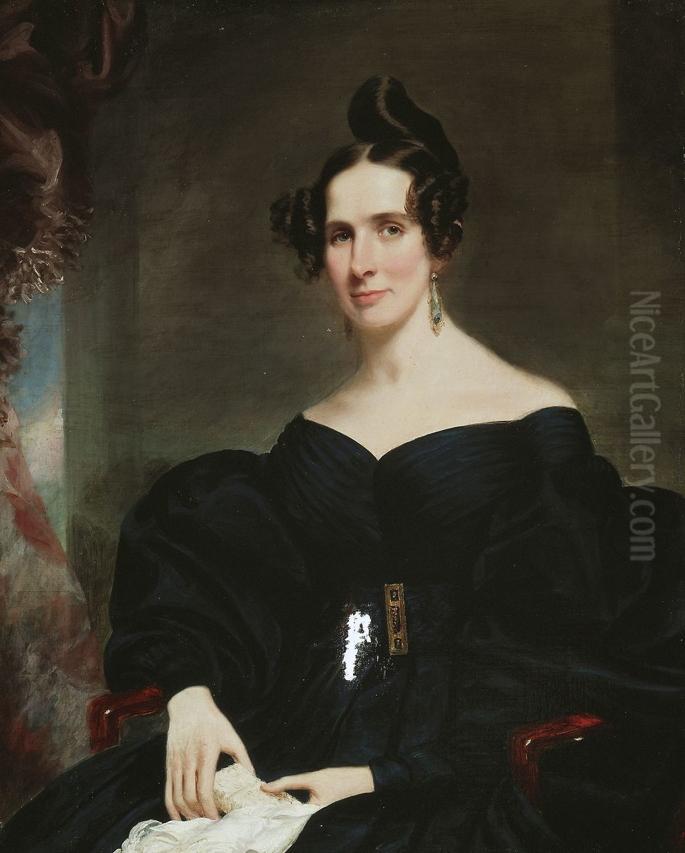 Mrs. James Mackie Oil Painting by Samuel Lovett Waldo