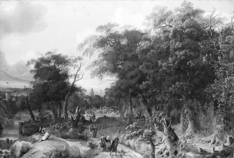 May Festival in the Mountains Oil Painting by Johannes Lingelbach