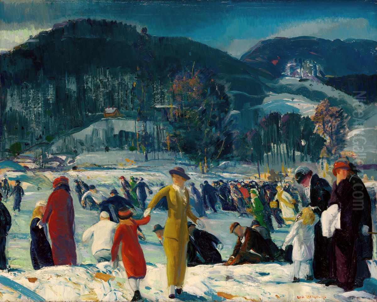 Love of Winter Oil Painting by George Wesley Bellows