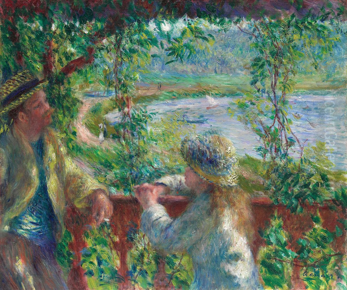 Near the Lake Oil Painting by Pierre Auguste Renoir