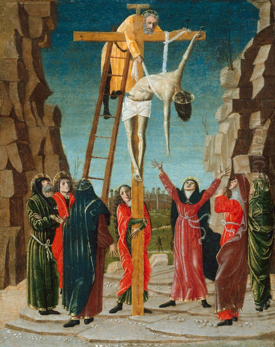 The Descent from the Cross Oil Painting by Bernardino Butinone