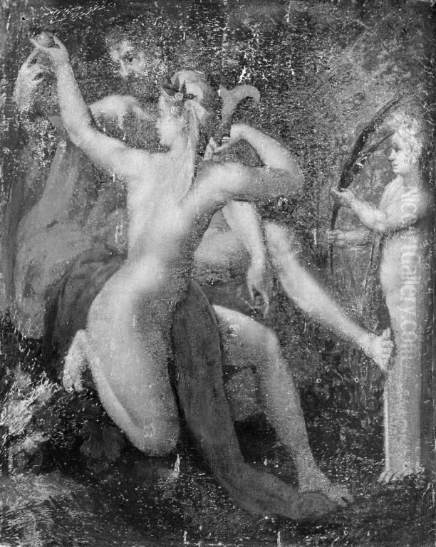 Vertumnus and Pomona Oil Painting by Giulio Romano (Orbetto)