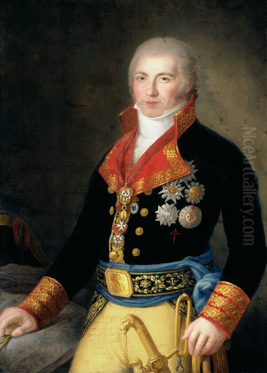 Manuel Godoy Oil Painting by Agustin Esteve