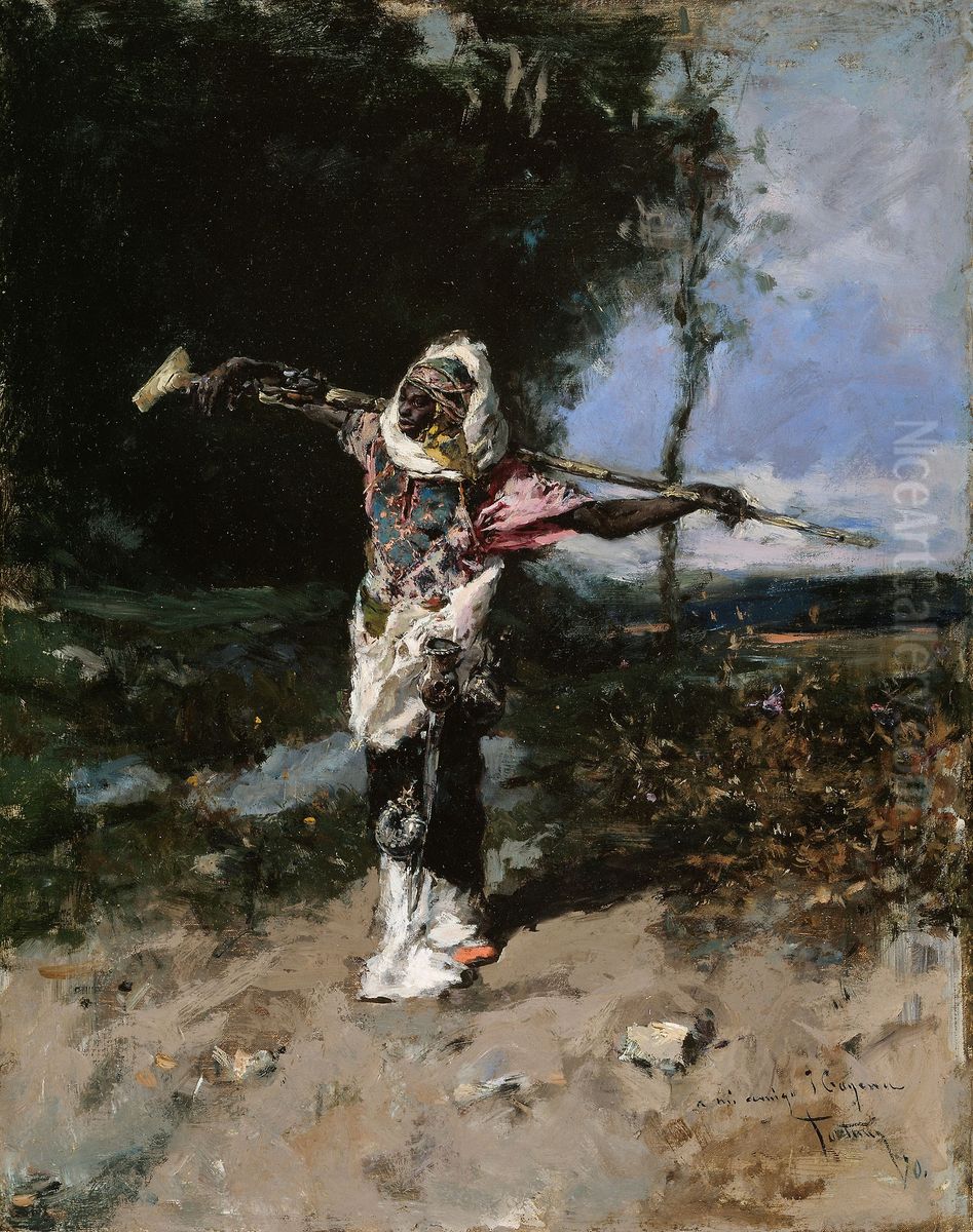 African Chief Oil Painting by Maria Fortuny Marsal