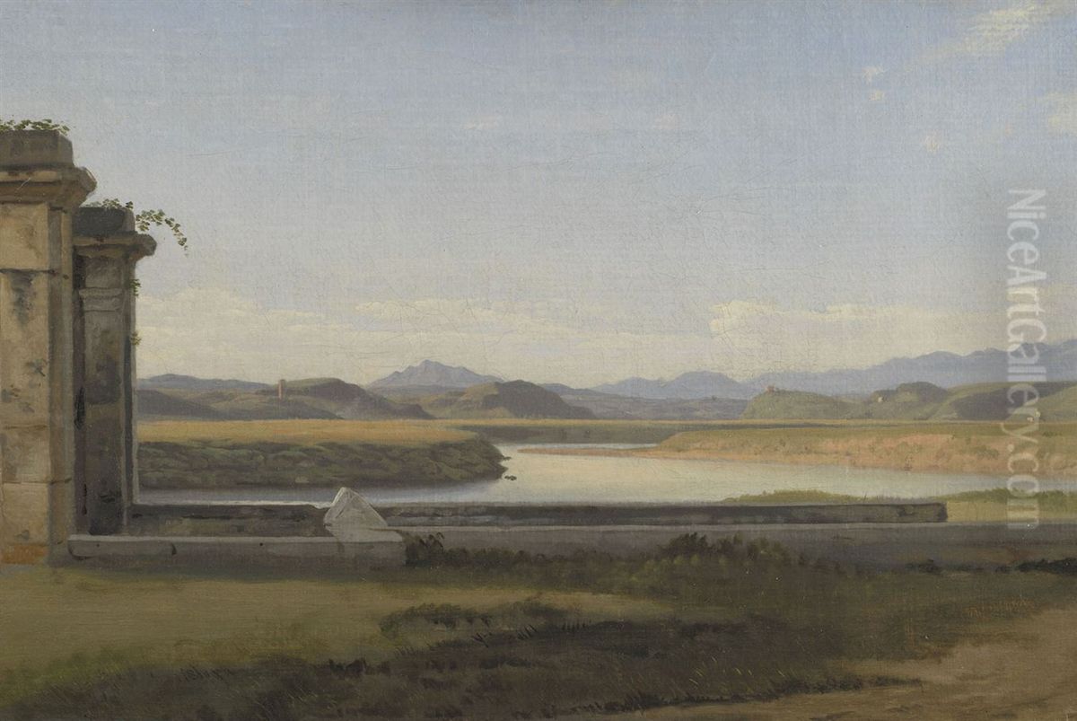 Parti ved Fontana Acetosa Oil Painting by Christoffer Wilhelm Eckersberg