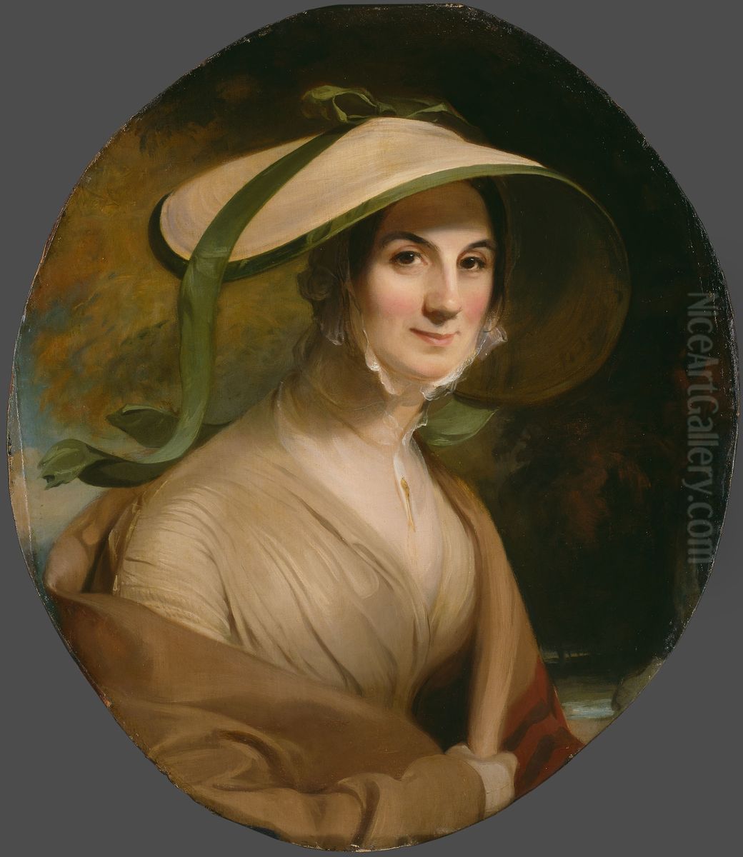 Mrs. George Lingen Oil Painting by Thomas Sully