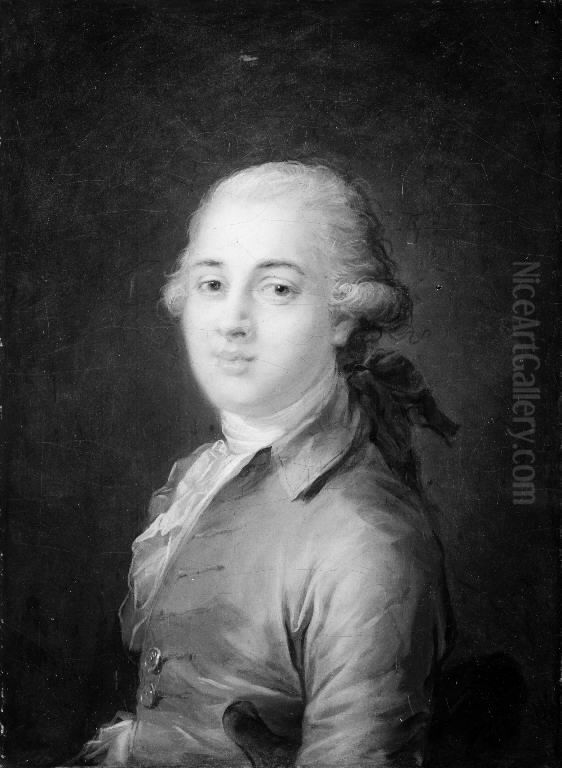 Portrait of Louis XVIII, when comte de Provence ? Oil Painting by Joseph-Siffred Duplessis