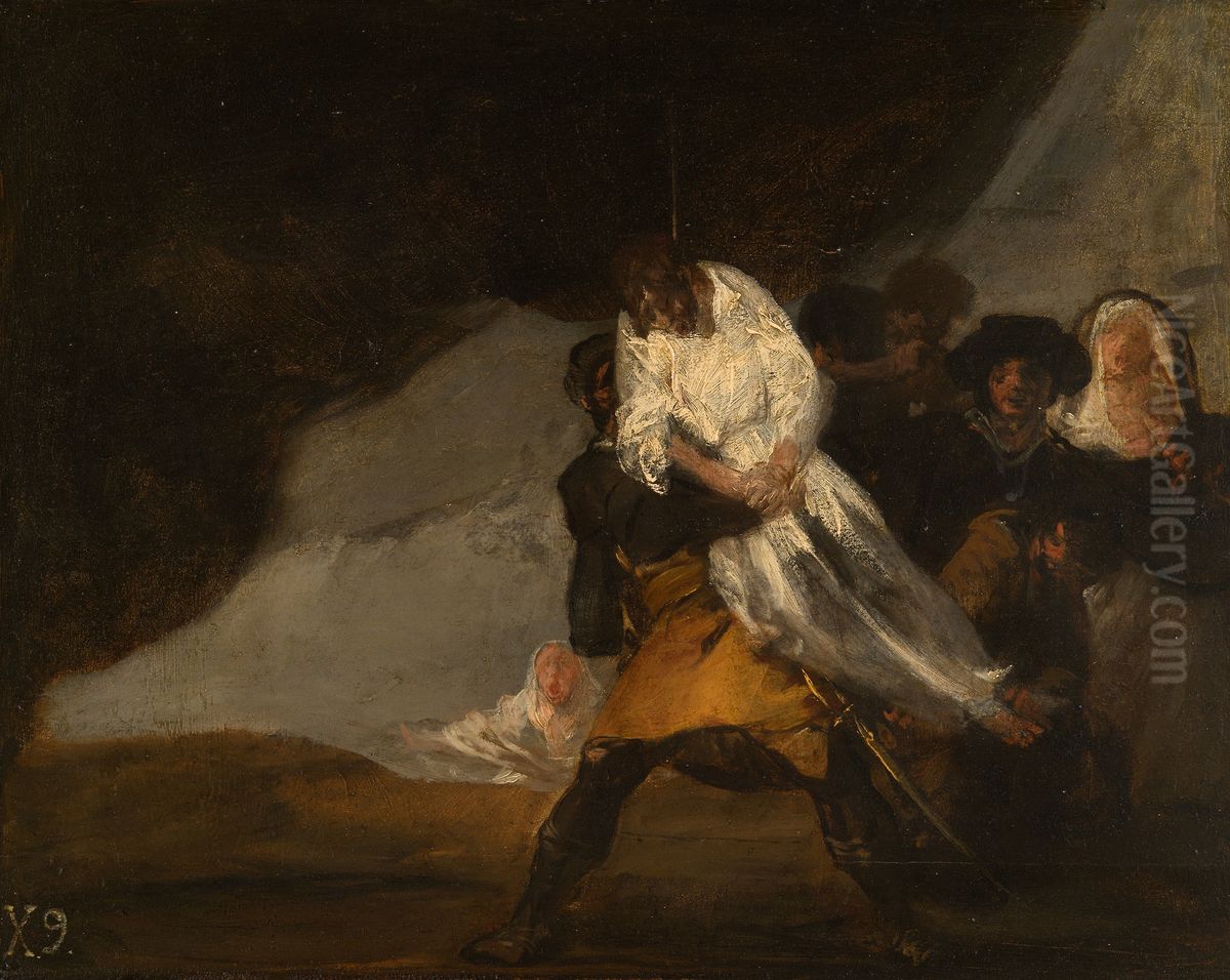 The Hanged Monk Oil Painting by Francisco Goya Fuendetodos