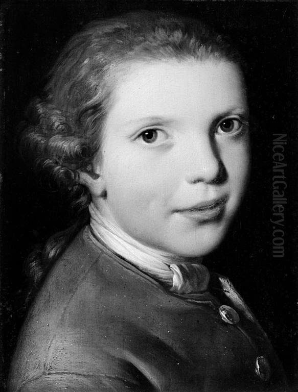 Malerens broder Oluf Oil Painting by Jens Juel