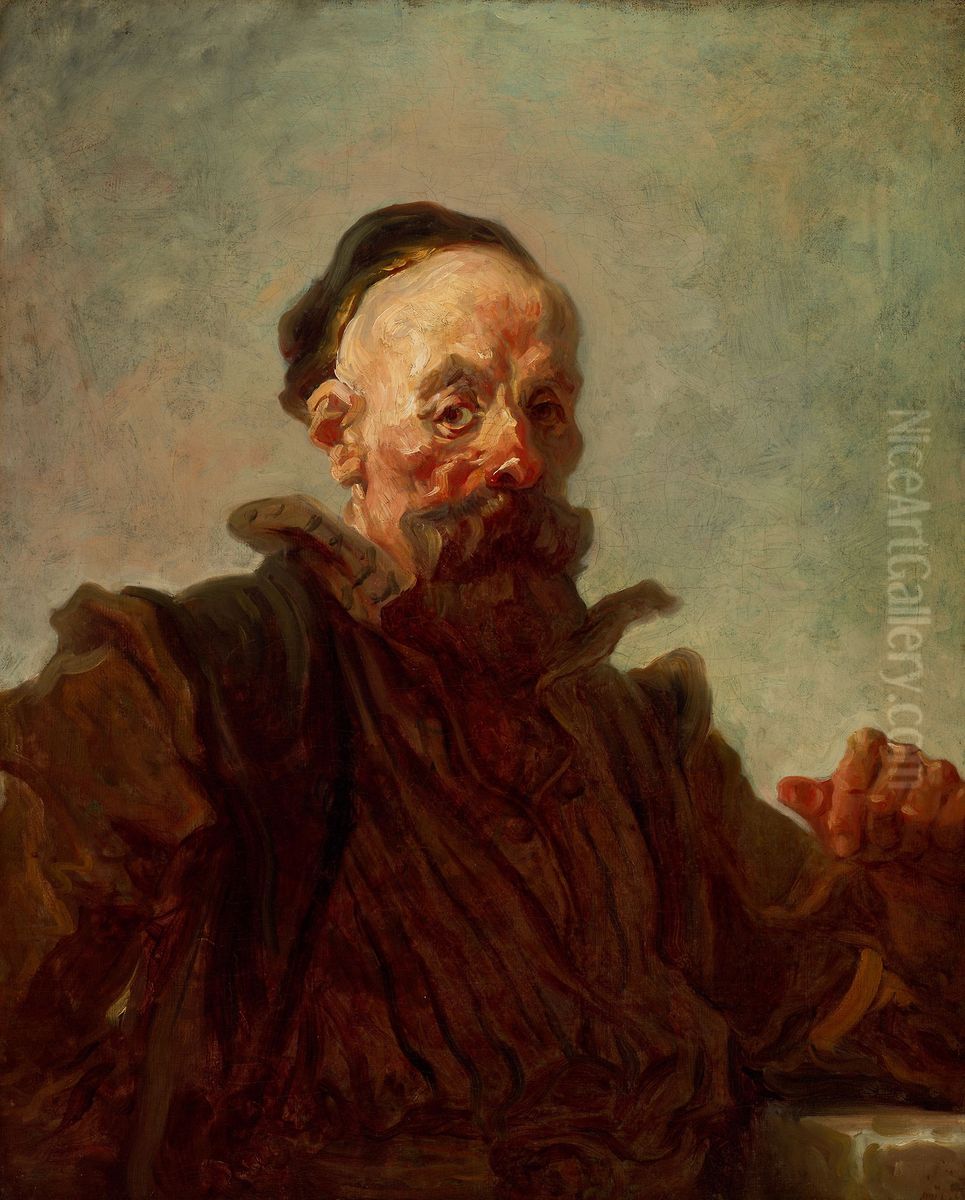 Portrait of a Man in Spanish Costume Oil Painting by Jean-Honore Fragonard